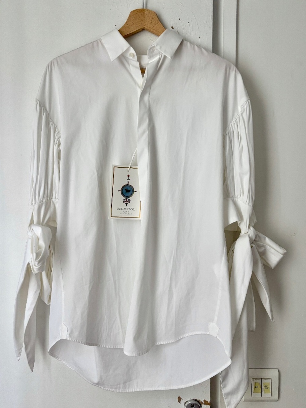 white couture shirt Bourrienne - Paris